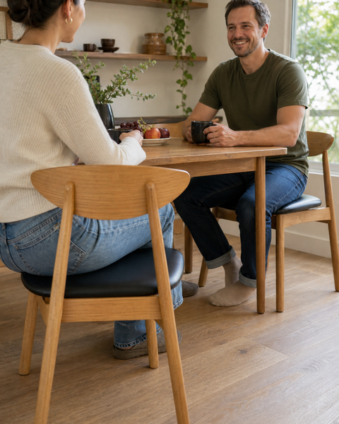 Elegant Mid-Century Modern Dining Chairs Set of 2 — lifestyle scene 2