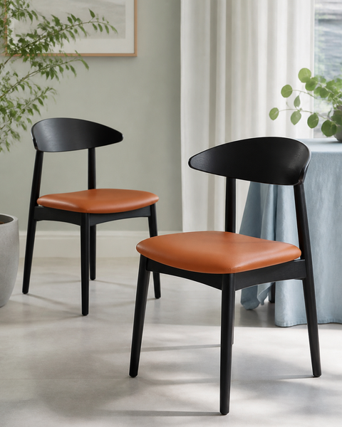 Elegant Mid-Century Modern Dining Chairs - Set of 2 — lifestyle scene 3