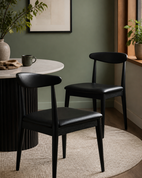 Elegant Mid-Century Modern Dining Chairs Set of 2 — lifestyle scene 3