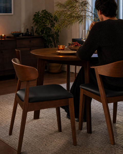 Elegant Mid-Century Modern Dining Chairs Set of 2 — lifestyle scene 4