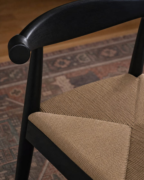 Set of 2 Mid-Century Modern Dining Chairs with Solid Wood Legs — lifestyle scene 5